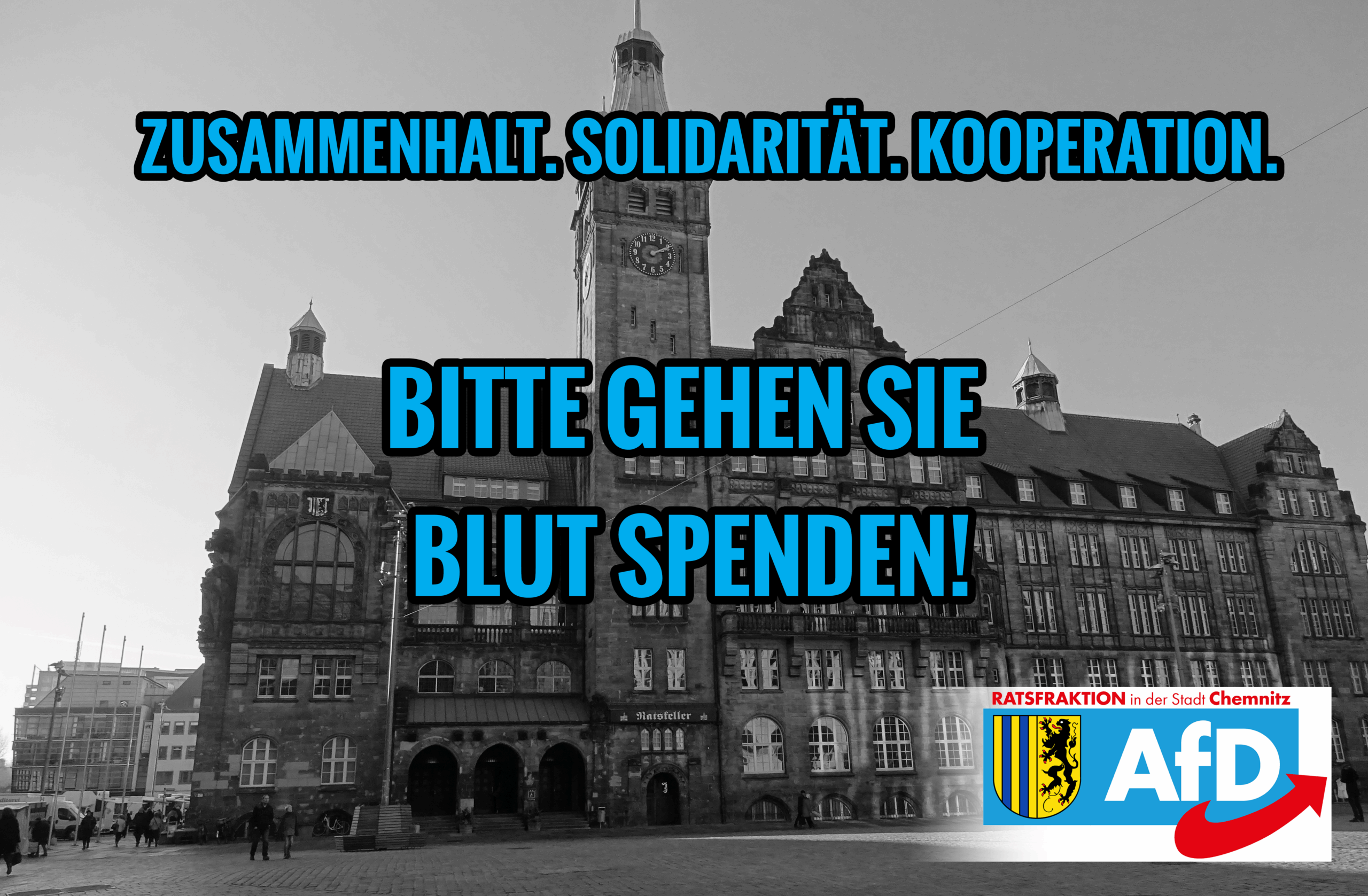 AfD-Fraktion ruft zur Blutspende auf