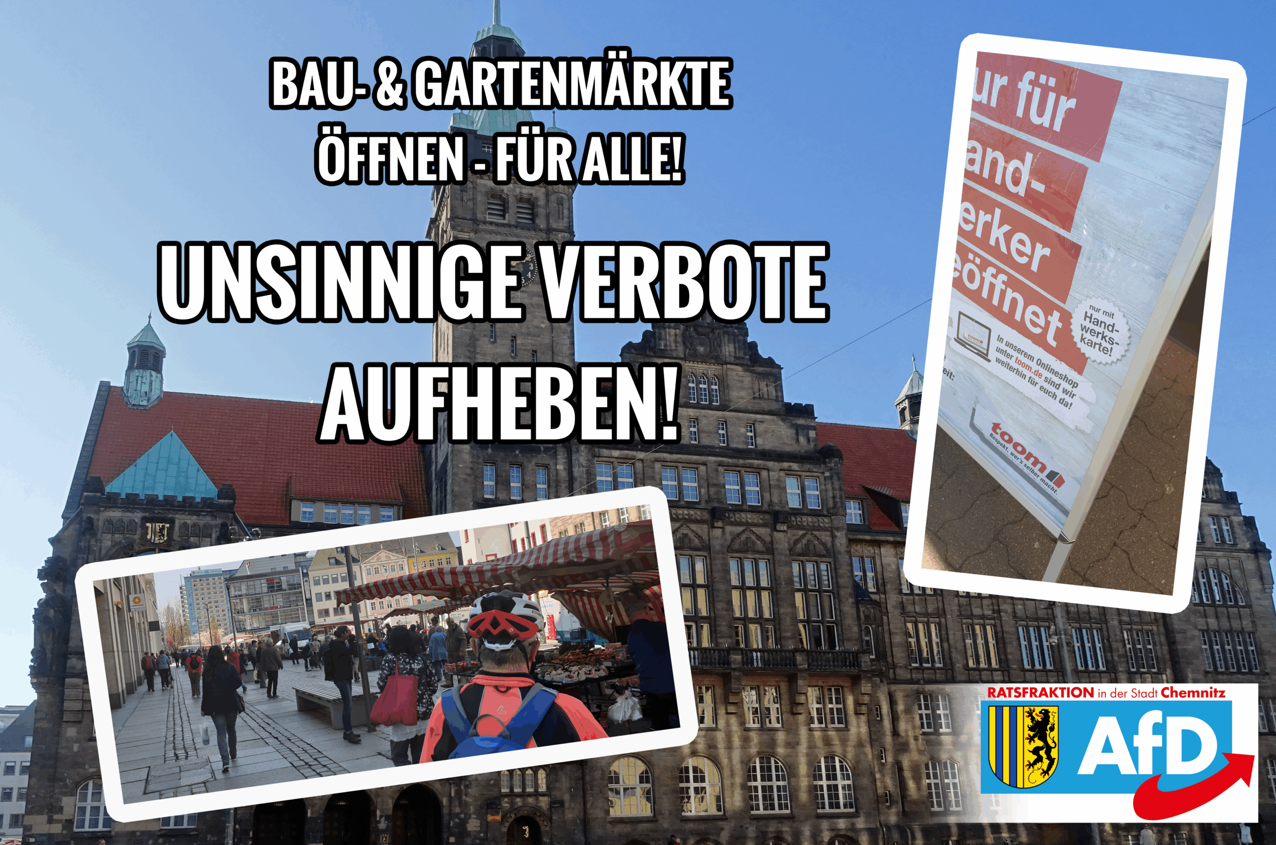 Bau- & Gartenmärkte öffnen – Schluss mit dem Verbots-Wahn!