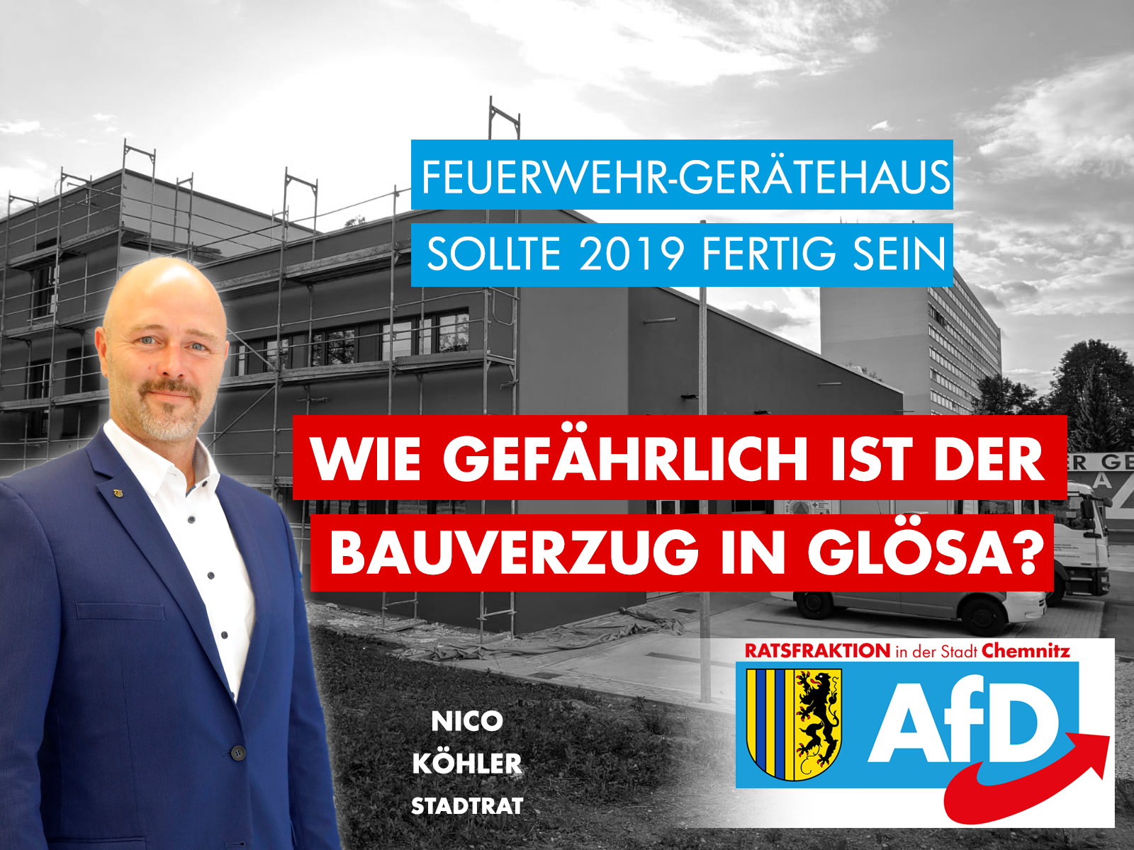 Alarm bei der FFW Glösa: Neubau immer noch nicht fertig – wir haken nach!
