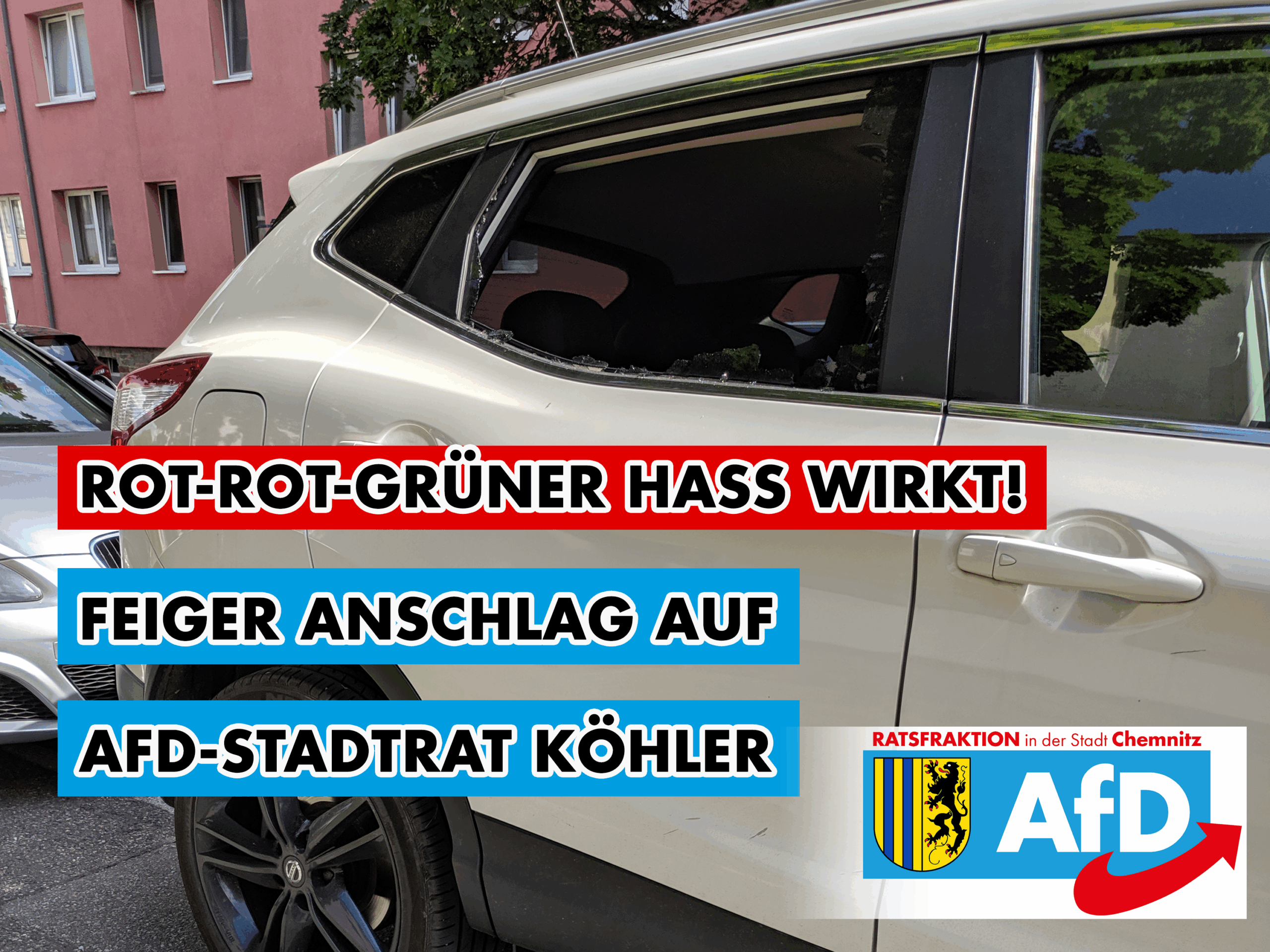 Anschlag auf AfD-Stadtrat: Fraktion verurteilt Gewalttat