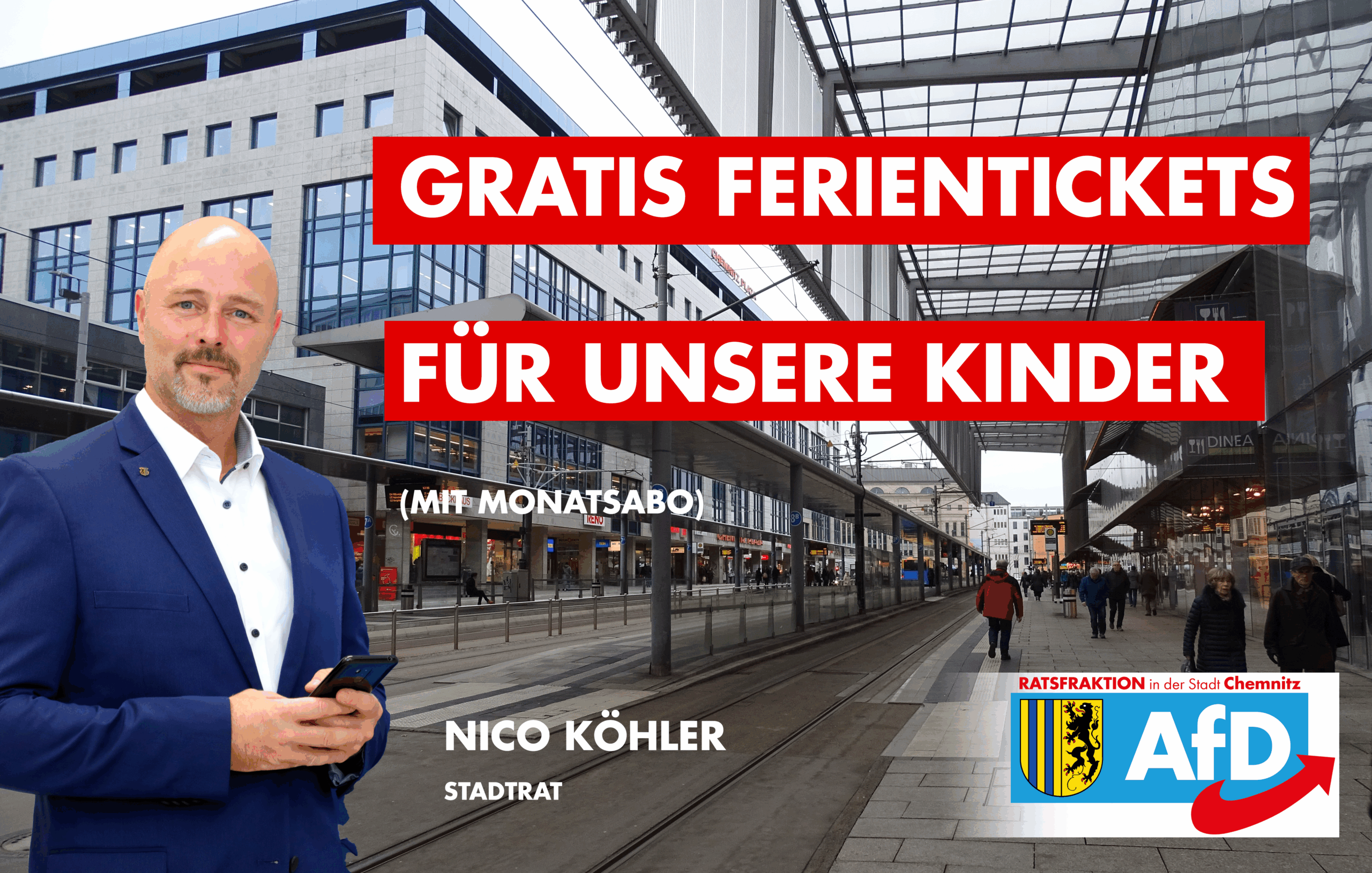 Stadtrat Köhler: Kostenlose Tickets für Schüler in den Ferien