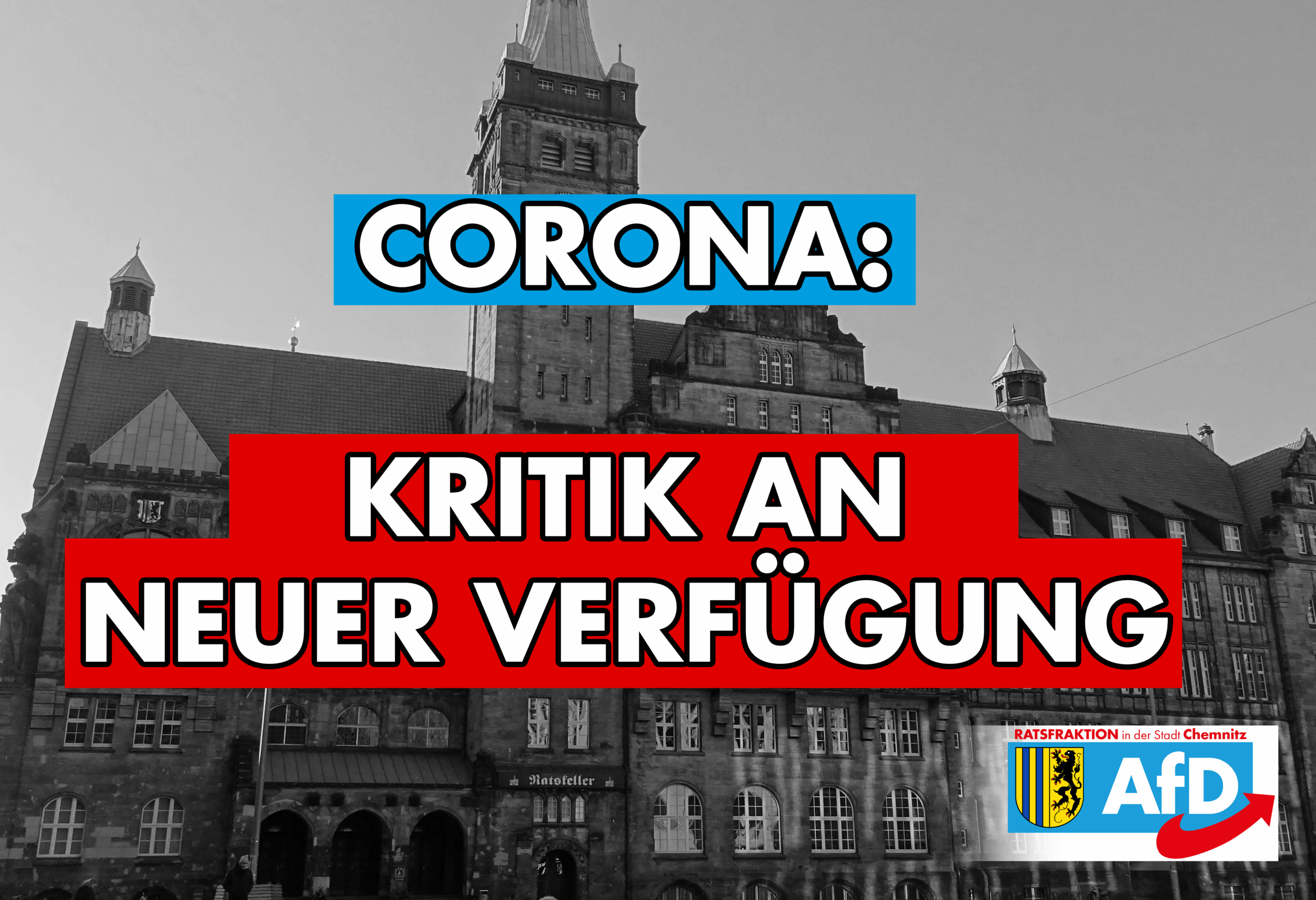 Pressemitteilung zur neuen Corona-Allgemeinverfügung der Stadt Chemnitz