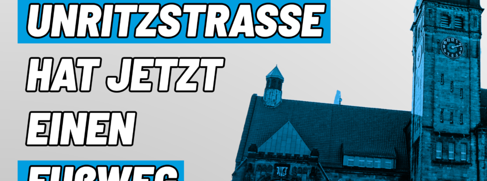 AfD wirkt! Unritzstraße hat jetzt einen Fußweg
