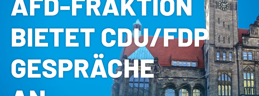 Für Chemnitz: Gesprächs-Angebot an CDU/FDP