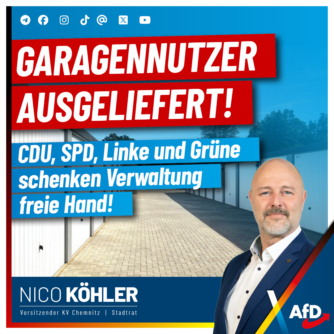 Garagennutzer ausgeliefert: Altparteien geben Verwaltung freie Hand