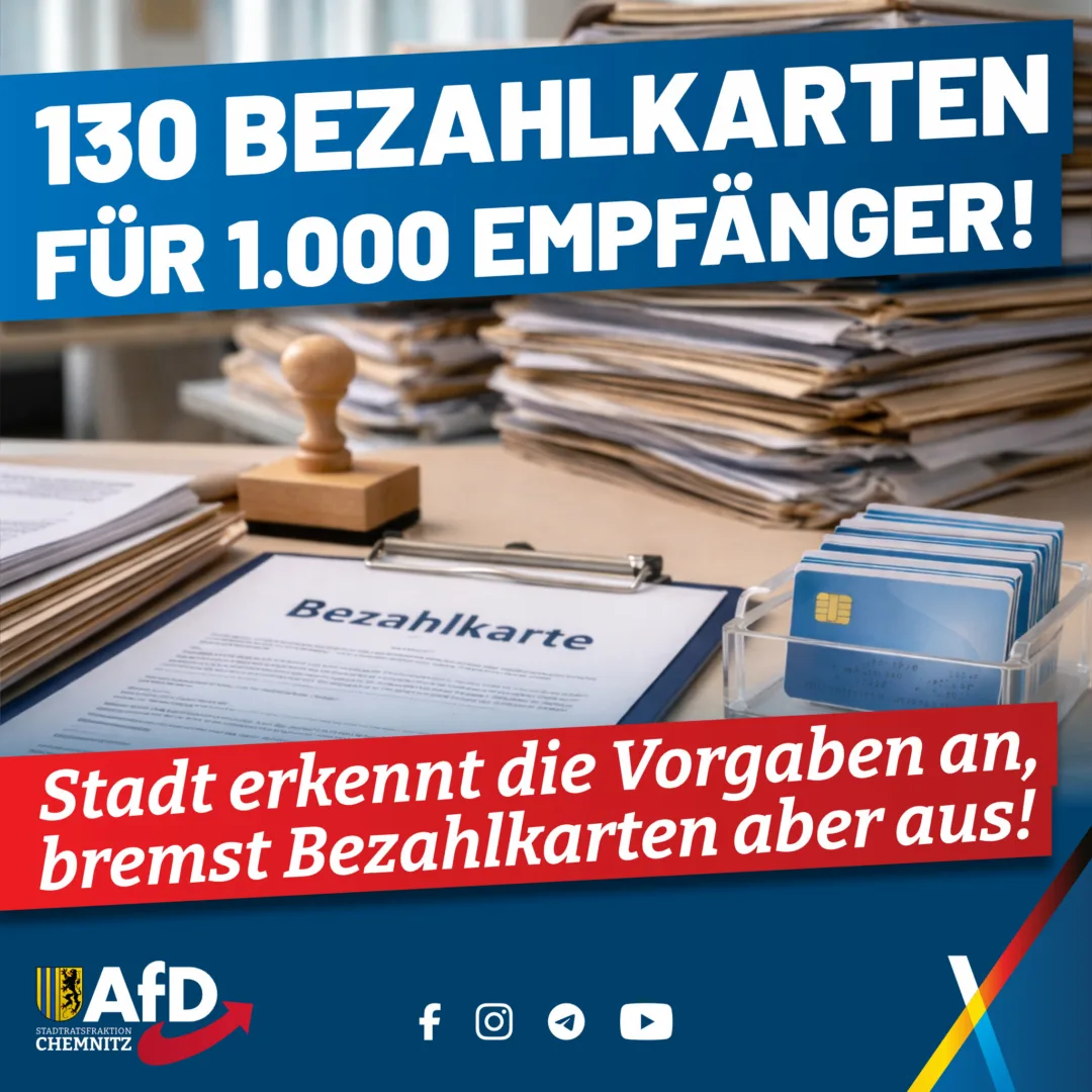 Bezahlkarte in Chemnitz