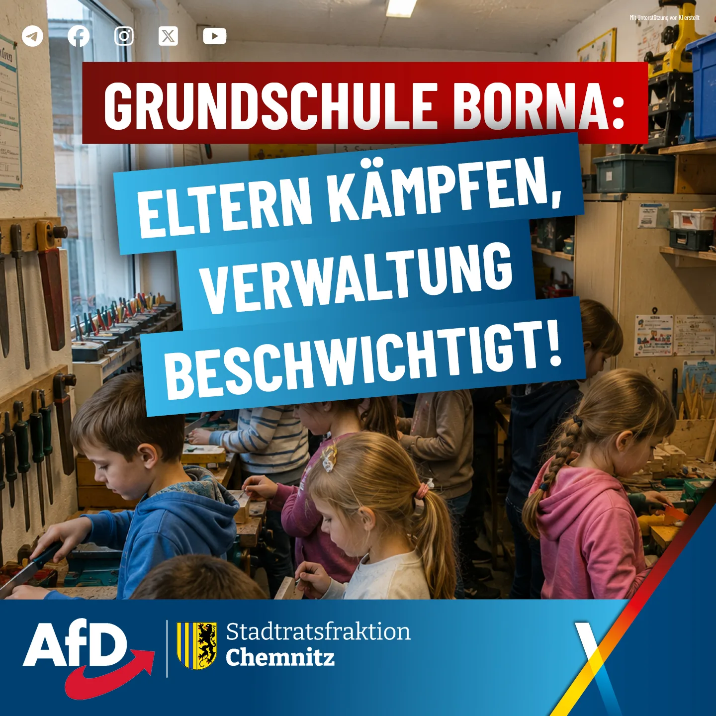 Grundschule Borna: Eltern kämpfen, Verwaltung beschwichtigt!