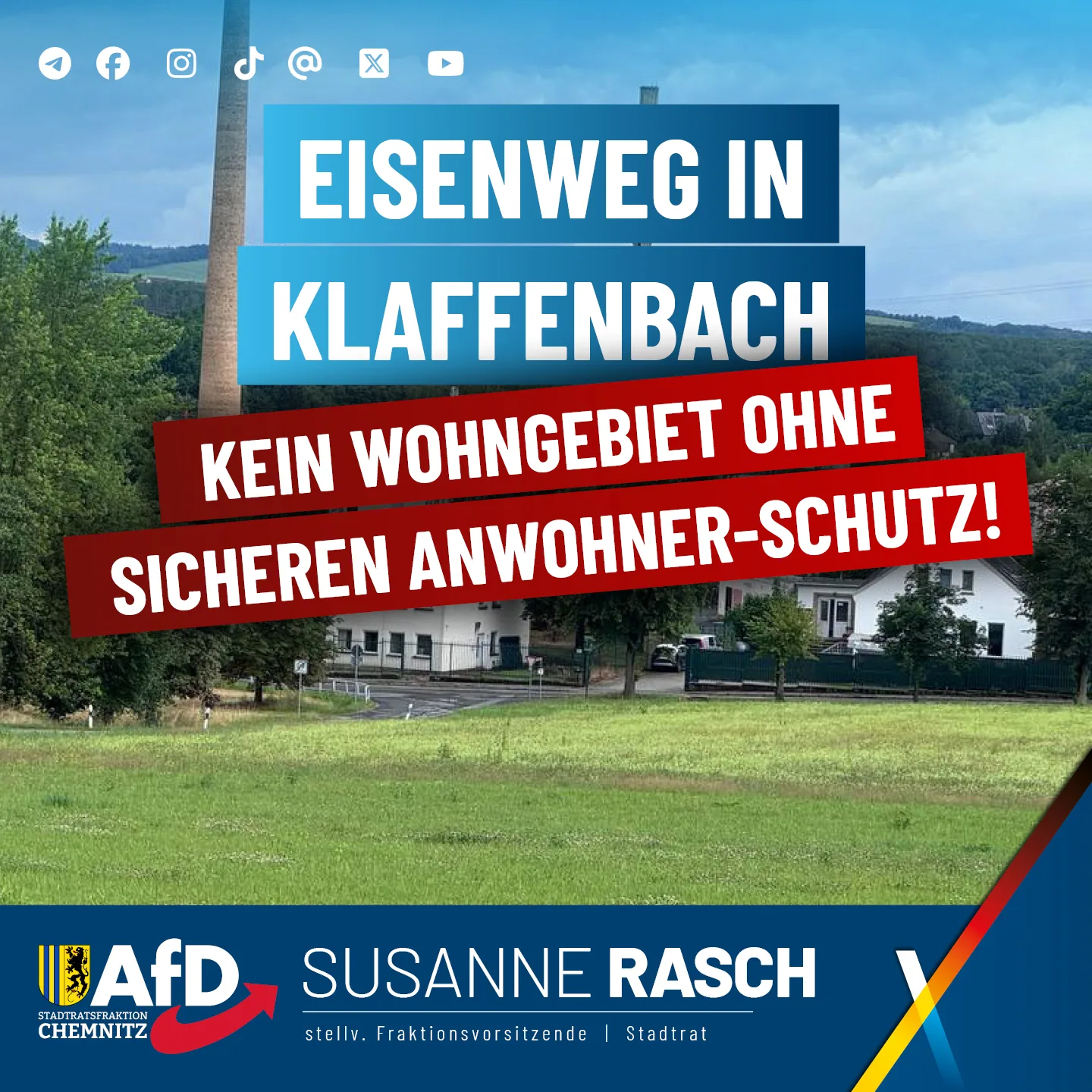 Kein Wohngebiet am Eisenweg in Klaffenbach